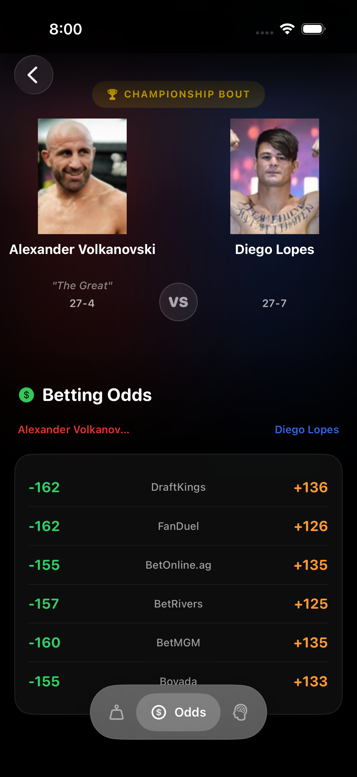 AI Predictions - Fight Analysis